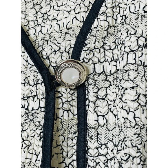 Maggie Sweet Blouse Large Women Floral Tulips Sheer Textured Ribbed Stretch Boho - Picture 3 of 9